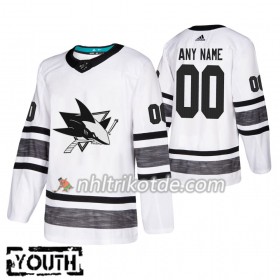 San Jose Sharks Trikot Custom 2019 All-Star Adidas Weiß Authentic - Kinder